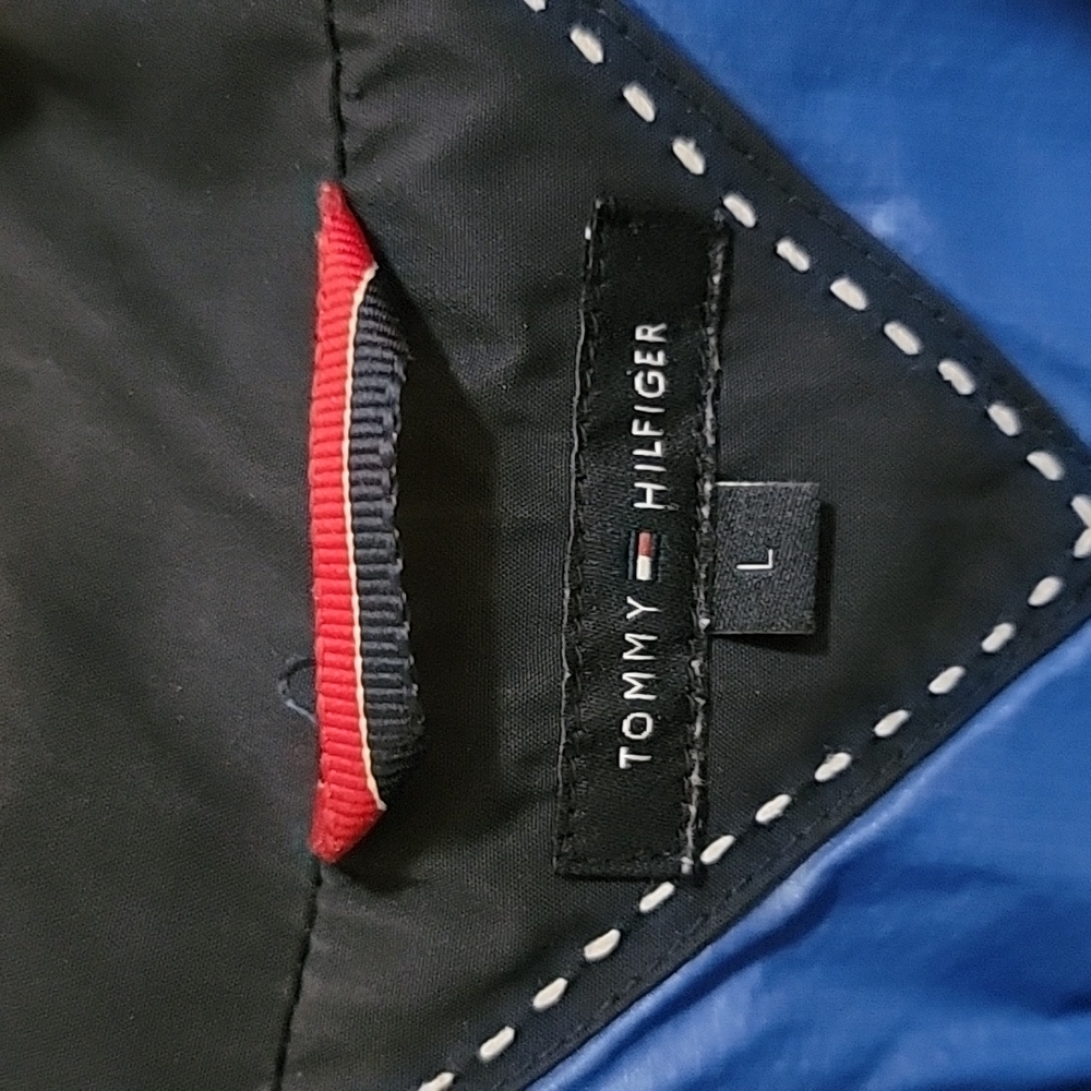 Tommy Hilfiger Light Zip Navy Blue Jacket - Picture 2 of 8